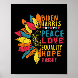 Harris 2020 Peace Love Equality Hope Diversity 1 Poster