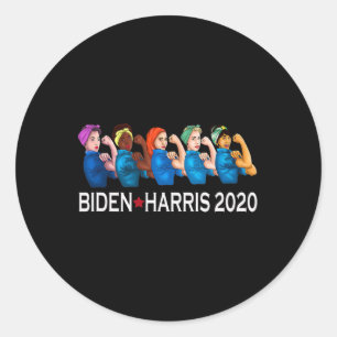 Harris 2020 Rosie Riveter Election Women Support G Classic Round Sticker