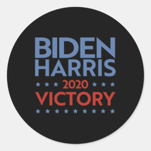Harris 2020 Victory Presidential Election Celebrat Classic Round Sticker