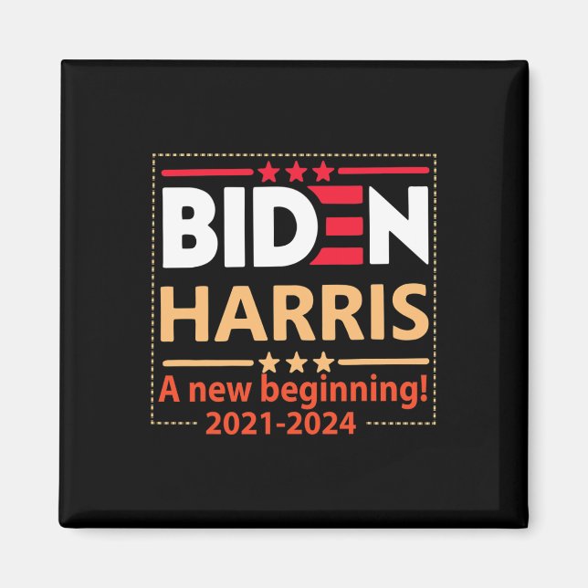 Harris 2021-2024 A New Beginning  Magnet (Front)