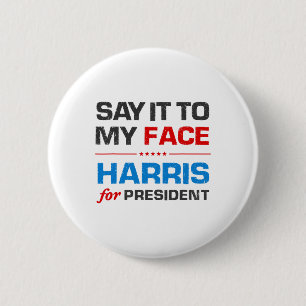 Harris 2024 6 cm round badge