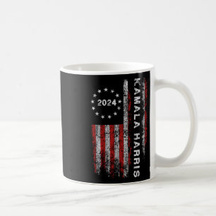 Harris 2024 American Flag Kamaka Supporter 1 Coffee Mug