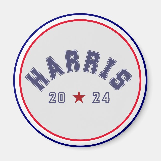 Harris 2024 Athletic Word Art Magnet (Front)