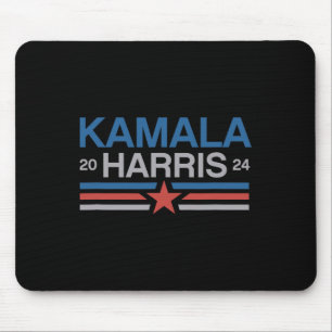 Harris 2024 Bold Retro Stripe Star Mouse Pad