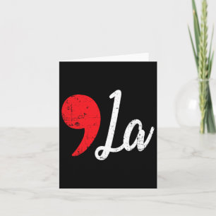 Harris 2024 Distressed Comma La Funny Card