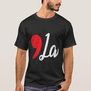 Harris 2024 Distressed Comma La Funny T-Shirt