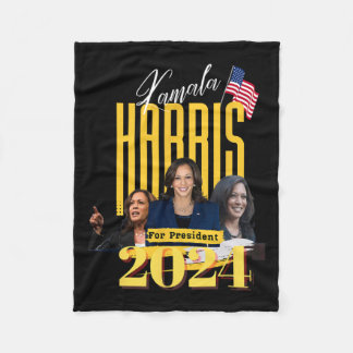 Harris 2024  fleece blanket