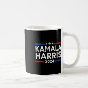Harris 2024 For President Campaign Us Flag 2 Side Coffee Mug