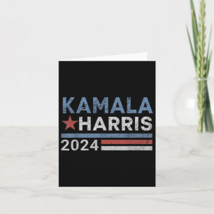 Harris 2024 For President Election Campaign Card