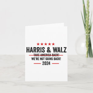 Harris 2024 For President Harris Walz 2024 Anti-tr Card