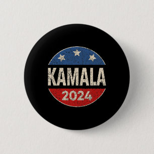 Harris 2024 For President Retro Button Election
