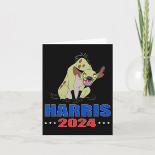 Harris 2024 Funny Hyena Card