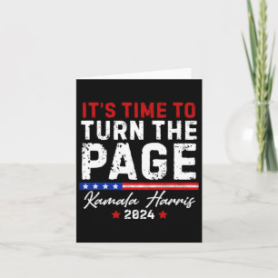 Harris 2024 It's Time To Turn Page Card