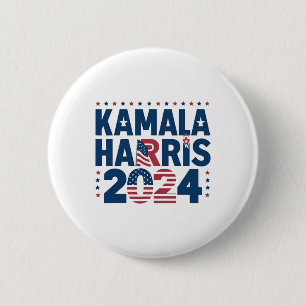 Harris 2024 Political Patriotic Statement Democrat 6 Cm Round Badge