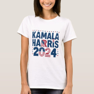 Harris 2024 Political Patriotic Statement Democrat T-Shirt