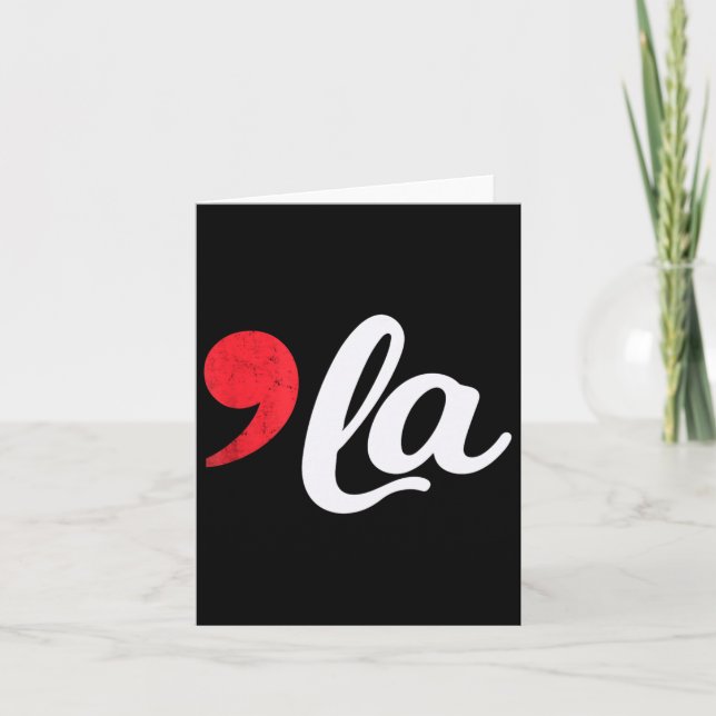 Harris 2024 President Comma La Funny 1  Card (Front)