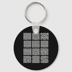 Harris 2024 Quilted Geometry Lettering Key Ring