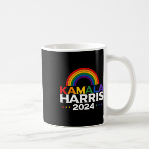 Harris 2024 Rainbow Flag Gay Pride Lgbt  Coffee Mug