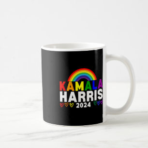 Harris 2024 Rainbow Gay Pride Lgbt Election Coffee Mug