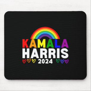 Harris 2024 Rainbow Gay Pride Lgbt Election Mouse Pad