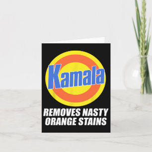 Harris 2024 Removes Stubborn Orange Stains Funny 1 Card
