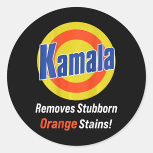 Harris 2024 Removes Stubborn Orange Stains (on Bac Classic Round Sticker