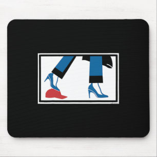 Harris 2024 Retro Comma La Red Hat Anti Trump Mouse Pad