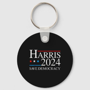 Harris 2024 Save Democratic Election Campaign Us F Key Ring