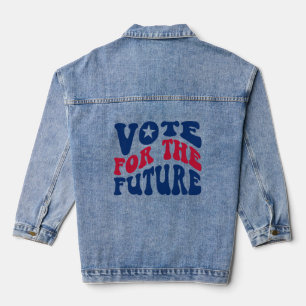 HARRIS 2024 Vote President Kamala Election Sneaker Denim Jacket