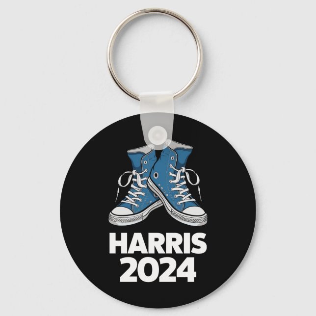 HARRIS 2024 Vote President Kamala Election Sneaker Key Ring (Front)