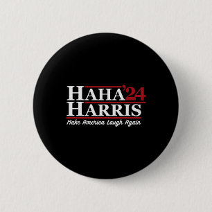 Harris 24 Make America Laugh Again 6 Cm Round Badge