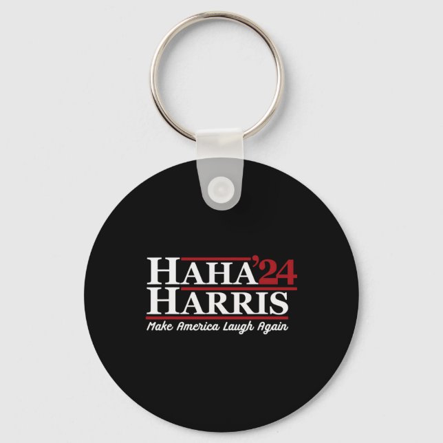 Harris 24 Make America Laugh Again  Key Ring (Front)