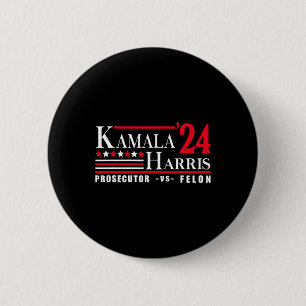 Harris 24 Prosecutor Vs Felon 6 Cm Round Badge