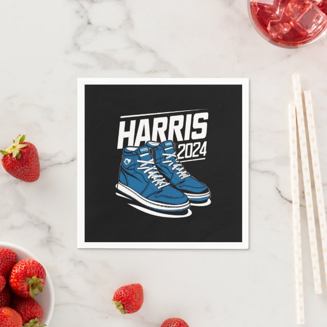 Harris 24 Vote President Kamala Election Sneakers Napkin (Insitu)