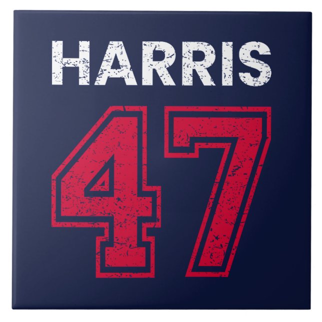 Harris 47 I - Kamala Harris For President Ceramic Tile (Front)