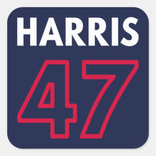 Harris 47 III - Kamala Harris For President Square Sticker