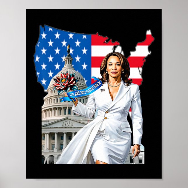 Harris 47 Th President Usa America 2024 Election  Poster (Front)