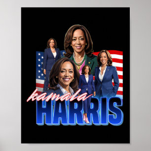 Harris American Flag Bootleg  Poster