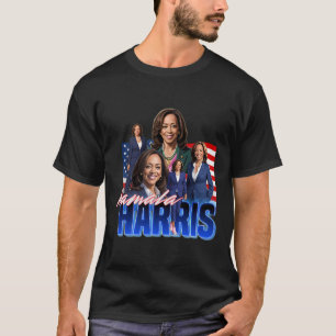 Harris American Flag Bootleg T-Shirt