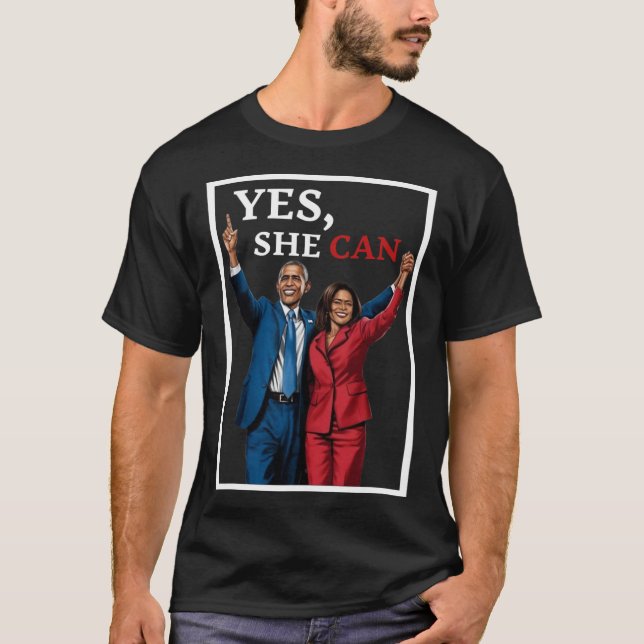 Harris And Barack Obama Forward 2024 Election  T-Shirt (Front)