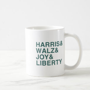 Harris And W And Joy And Liberty Shirt Kamala Harr Coffee Mug