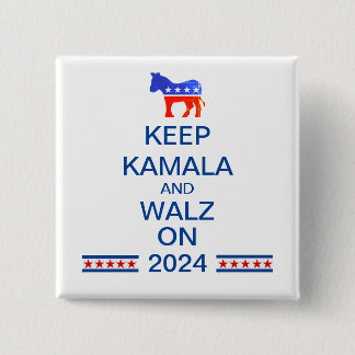 Harris and Walz 2024 Button