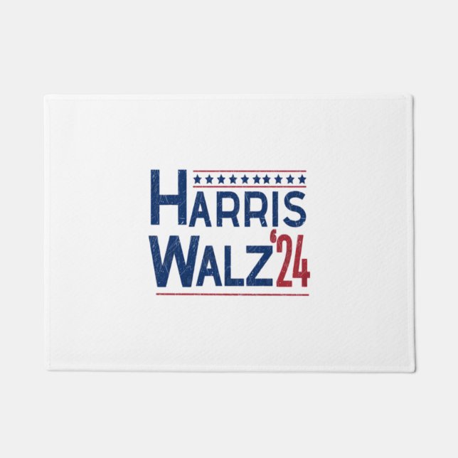 Harris and Walz 2024 Election Pairing  Doormat (Front)