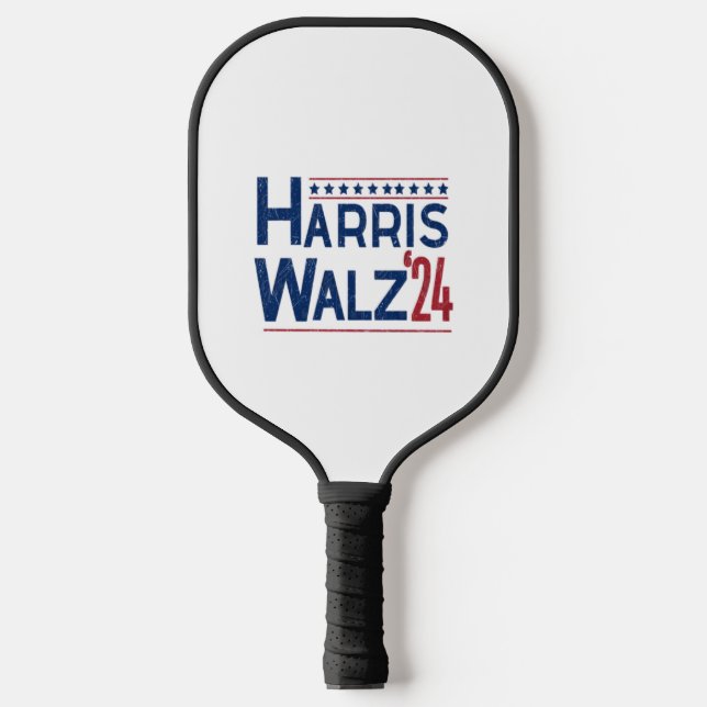 Harris and Walz 2024 Election Pairing  Pickleball Paddle (Front)