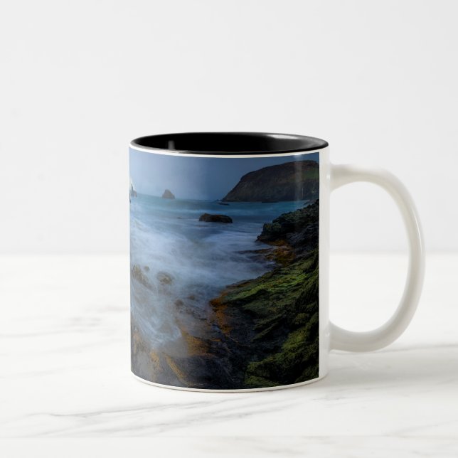 Harris Beach State Park | Oregon Two-Tone Coffee Mug (Right)