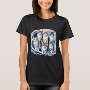 Harris Blue Cats Wave - Funny For Cat Owners T-Shirt
