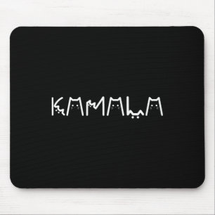 Harris Cat Alphabet Cat Letter Blue Cat Go Kamala Mouse Pad