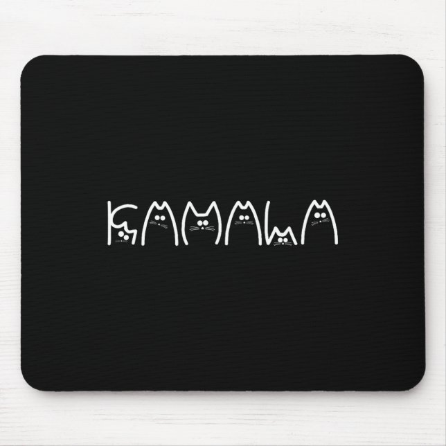 Harris Cat Lettering Positive1  Mouse Pad (Front)