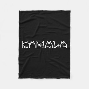 Harris Cat Lettering Positive Funny 11 Fleece Blanket