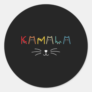 Harris Cat Lettering Positive Funny 12 Classic Round Sticker